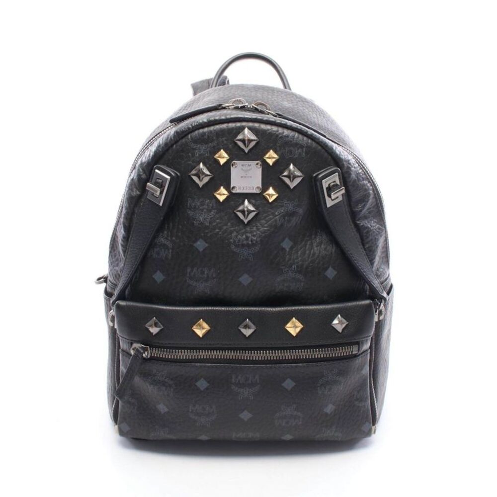MCM Dual Stark Visetos Coated Canvas Backpack